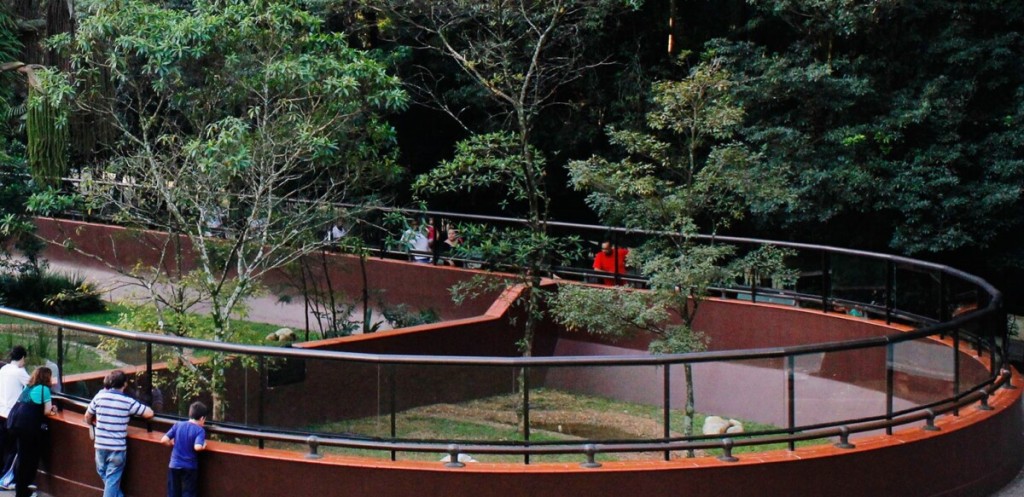 Vista de serpentário em São Paulo.