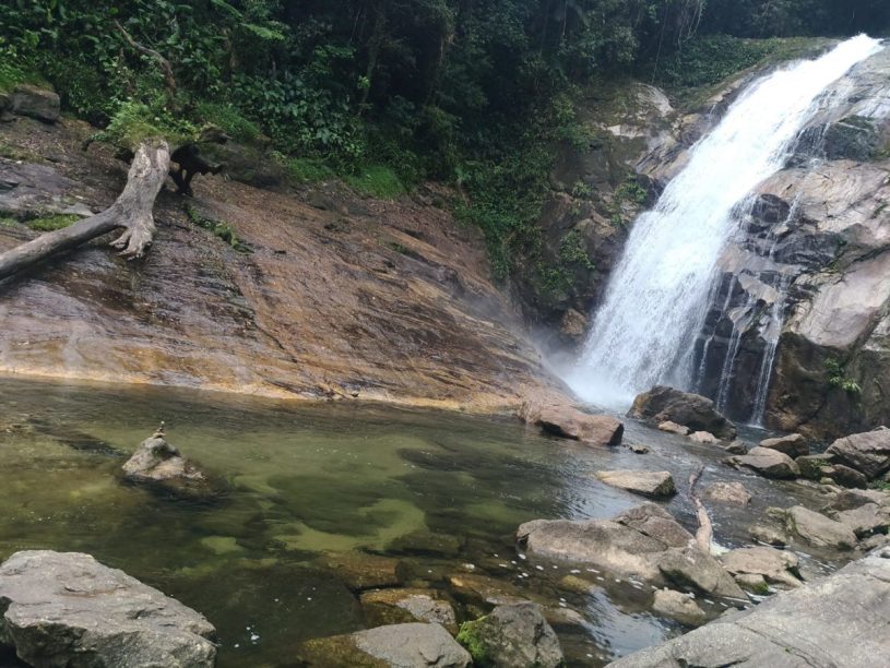 Cachoeira da Pedra Lisa, na Trilha Ribeirão Itu